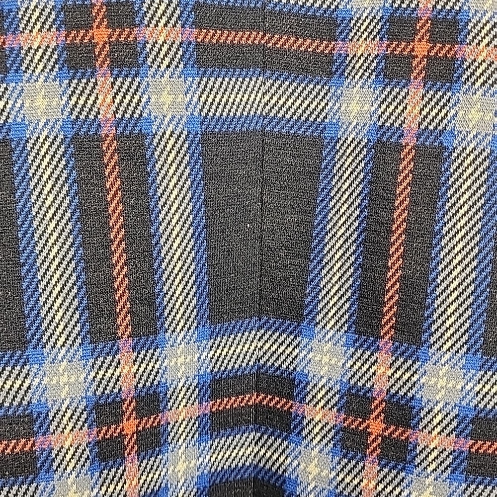 Ralph Lauren VINTAGE Navy White Red Plaid Jacket Gold Logo Buttons Retro Funky - Picture 5 of 7